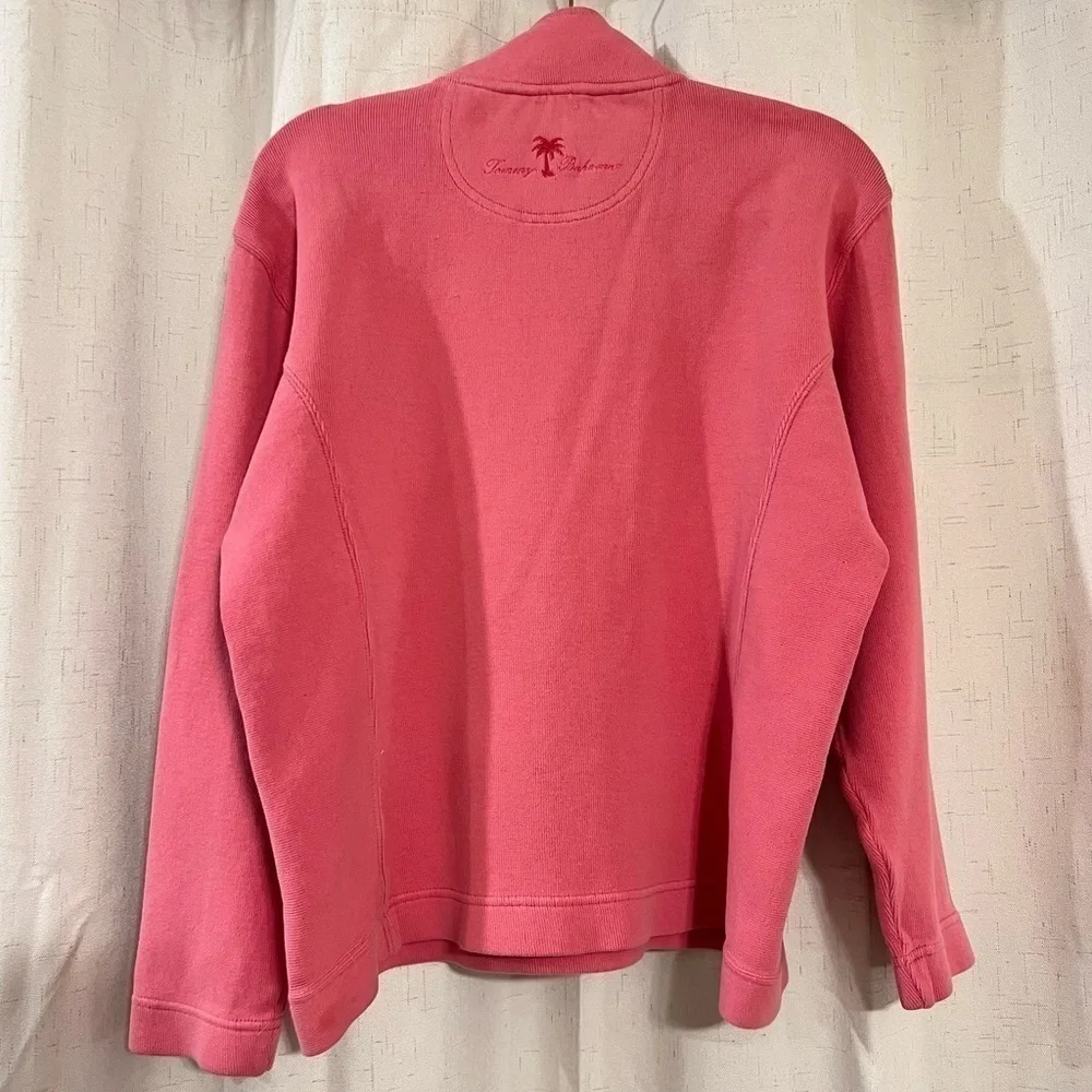 TOMMY Bahama Quarter Zip Pullover in Pink, Size Small - Picture 6 of 9